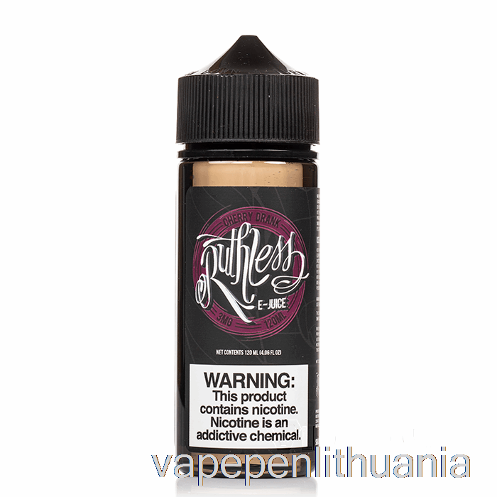 Vyšnių Gėrimas - Negailestingas - 120ml 0mg Vape Skystis